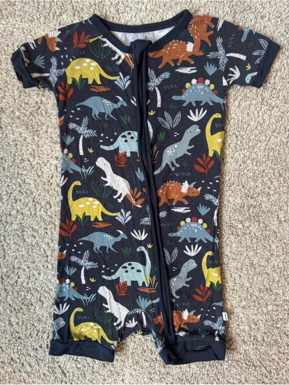 Little Sleepies 2T Dinosaur Shorty Zippy